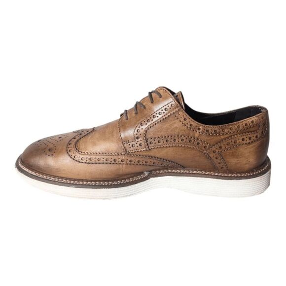 TRASK Italian Made Leather Wingtip Oxford Size 12.5M - Picture 7 of 7